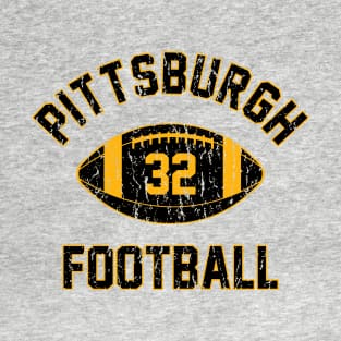 Retro Pittsburgh Football Distressed Logo T-Shirt